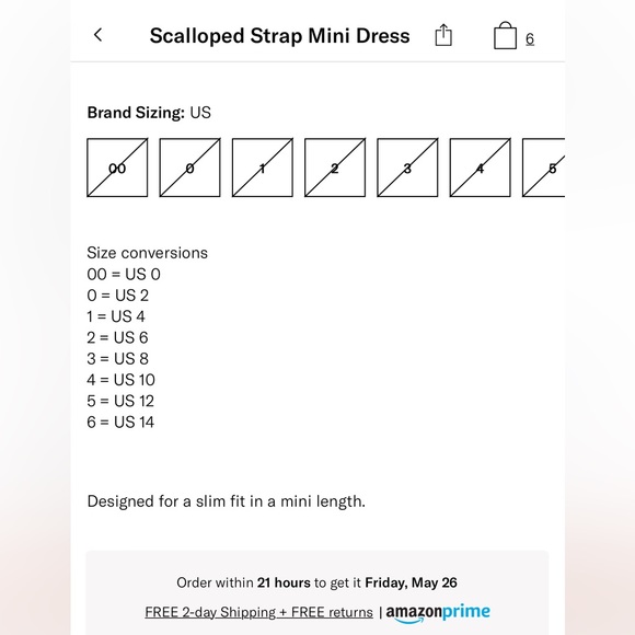 NWT! Victoria Beckham Scalloped Strapped Mini Dress Sz 6 - Picture 9 of 9